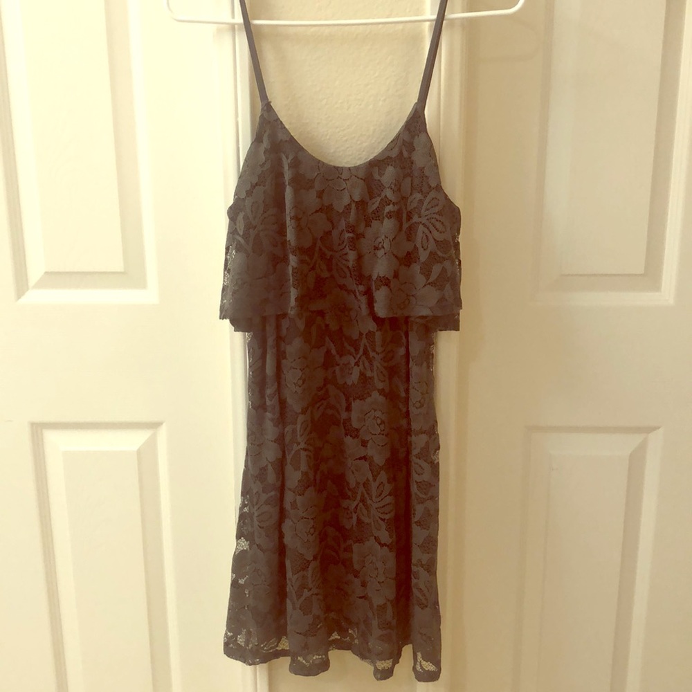 EXPRESS Grey Lace Dress
